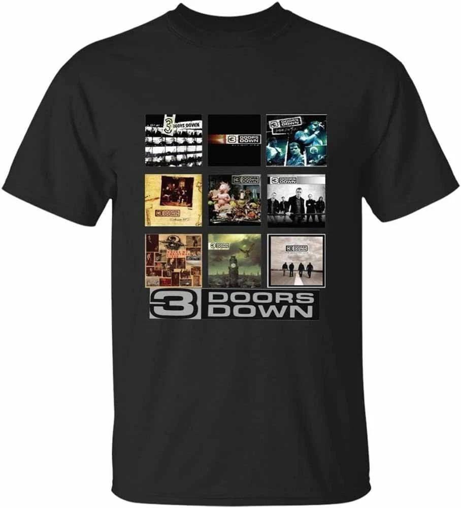3 Doors Down Albums Band Black Shirt Classic Black Unisex S5XL Unisex T-Shirt XL