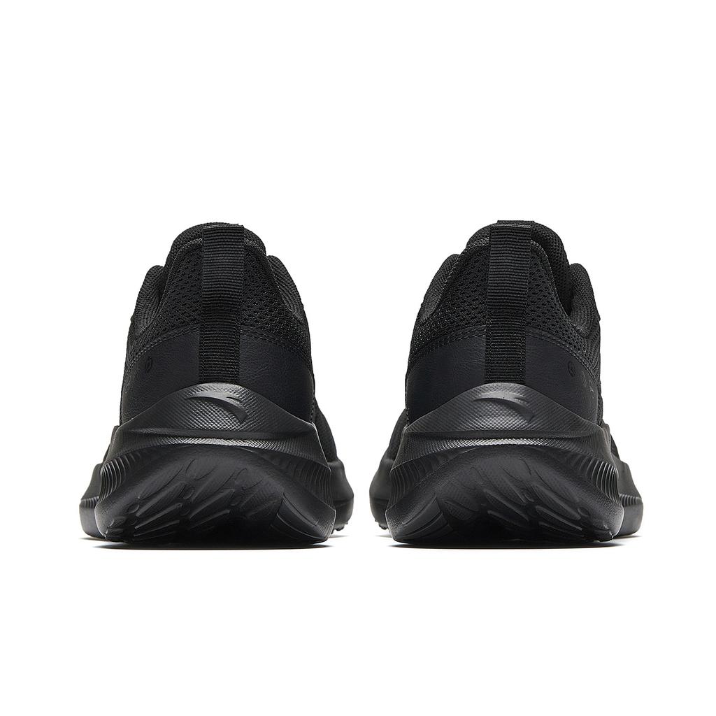 Anta Cushioning Slip Resistant Breathable City Commuting Running Shoes Men's Basic Black 912615541-5