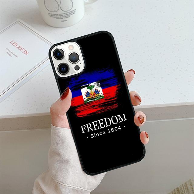 Haiti Haitian Flag Phone Case For iPhone 17 Air 14 15 16 13 12 Cover For Apple 14 15 16 Pro Max Plus Coque