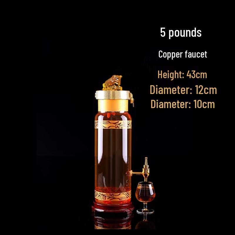 High Borosilicate Glass Infusion Bottle with Tap