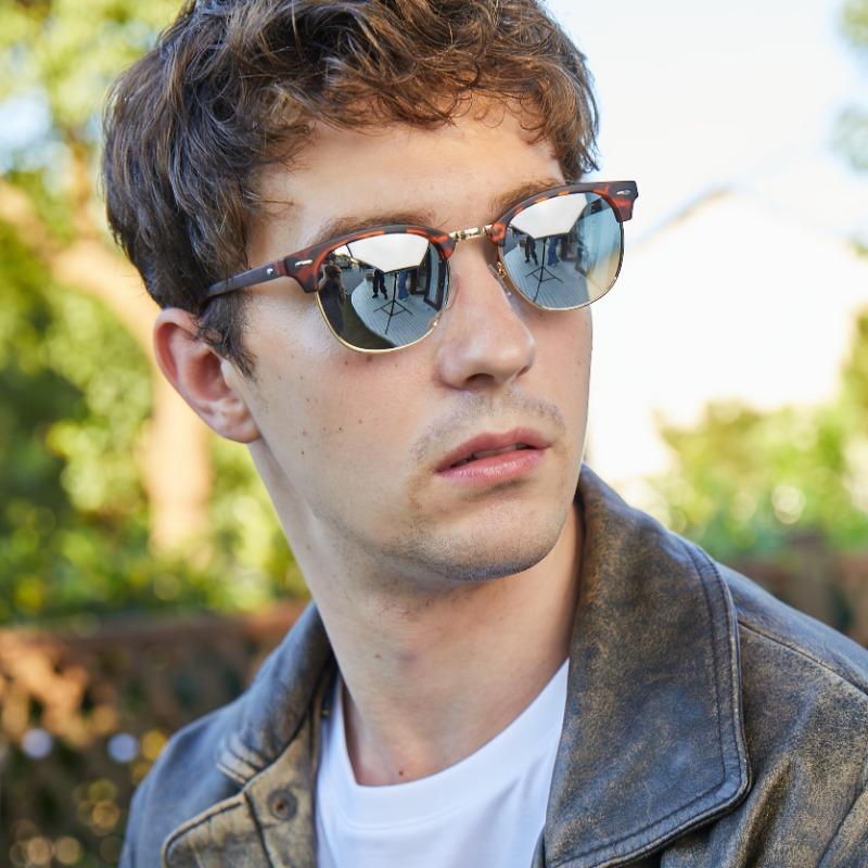 Polarized Sunglasses for Men and Women Semi Framed Car Sunglasses