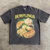 Dumpling Shirt, Food T Shirt Funny, Crab Rangoon Meme Tshirt, Pierogi Shirt, Y2k Ironic Stupid Silly Cursed Shirt, 90s Vintage Homage Tee