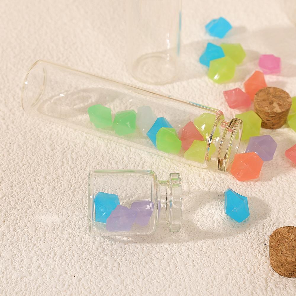 10 Stück DIY Wunschflasche Mini Glasflaschen mit Korken Transparent Leere Nachrichtenflasche Weihnachts Hochzeitsfeier Deko Zubehör