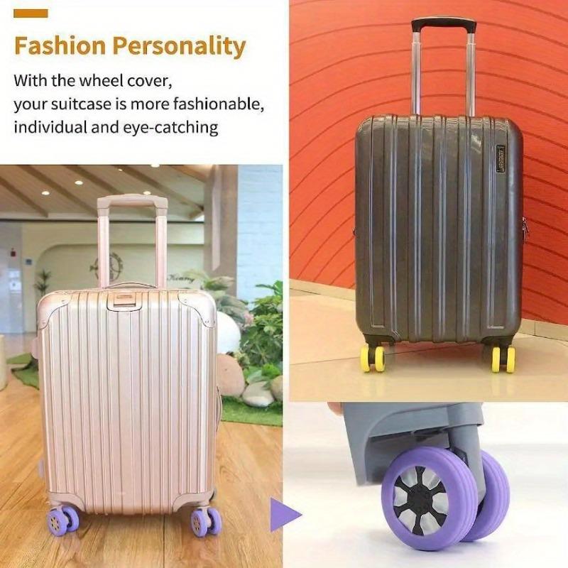 4Pcs Silicone Wheels Protector For Luggage Reduce Noise Travel Luggage Suitcase Wheels Cover Castor Sleeve Luggage Accessories