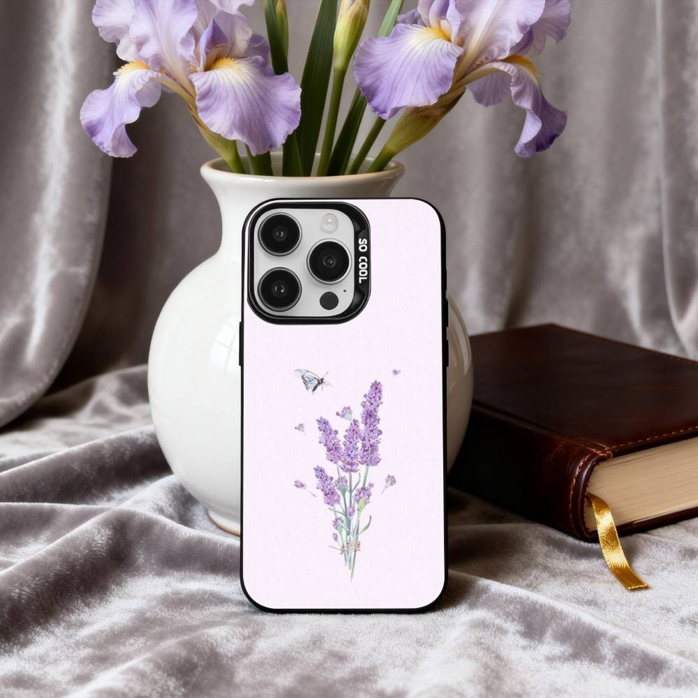 P-Purple L-lavender Phone Case For iPhone17,16,15,14,13,12,11 Plus,Pro Max Black Candy silver phone case