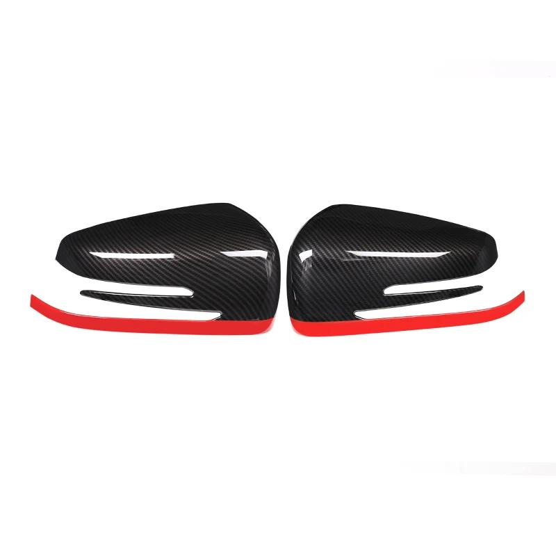 For Mercedes Benz A B C E S CLA GLA GLK CLS Class W176 W204 W117 X156 X204 Carbon Fiber Side Door Rearview Mirror Cap Cover Trim