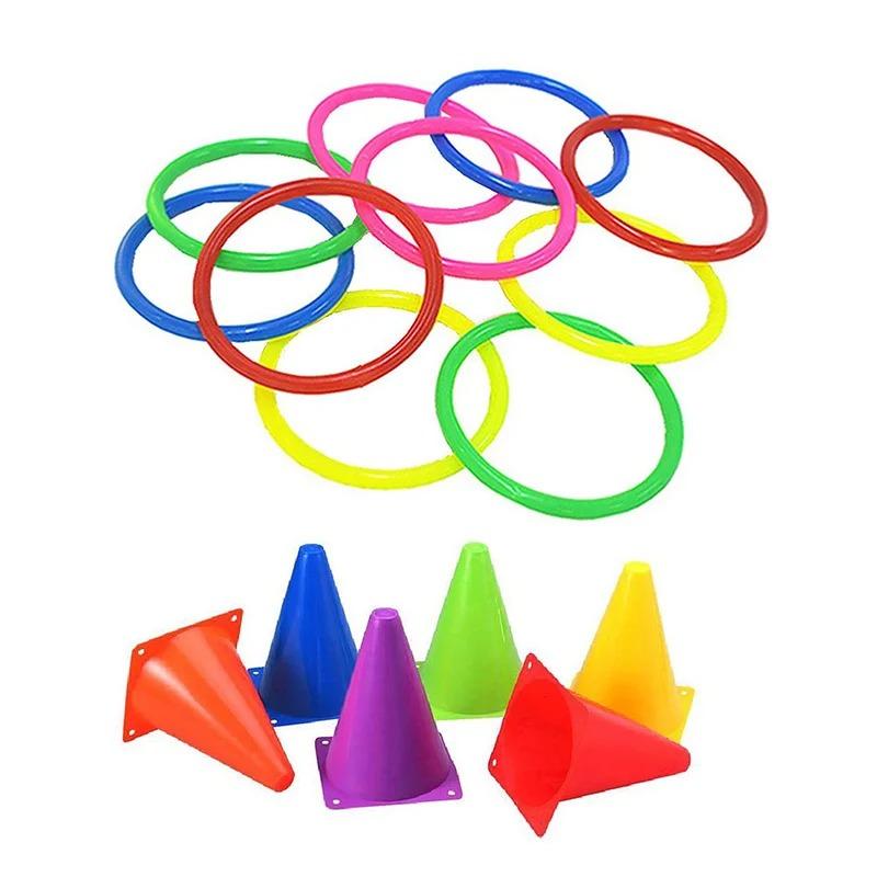 Kids Ring Toss Game – Parent-Child Interactive Toys, Fun Backyard Carnival Games for Children, Hand-Eye Coordination Training