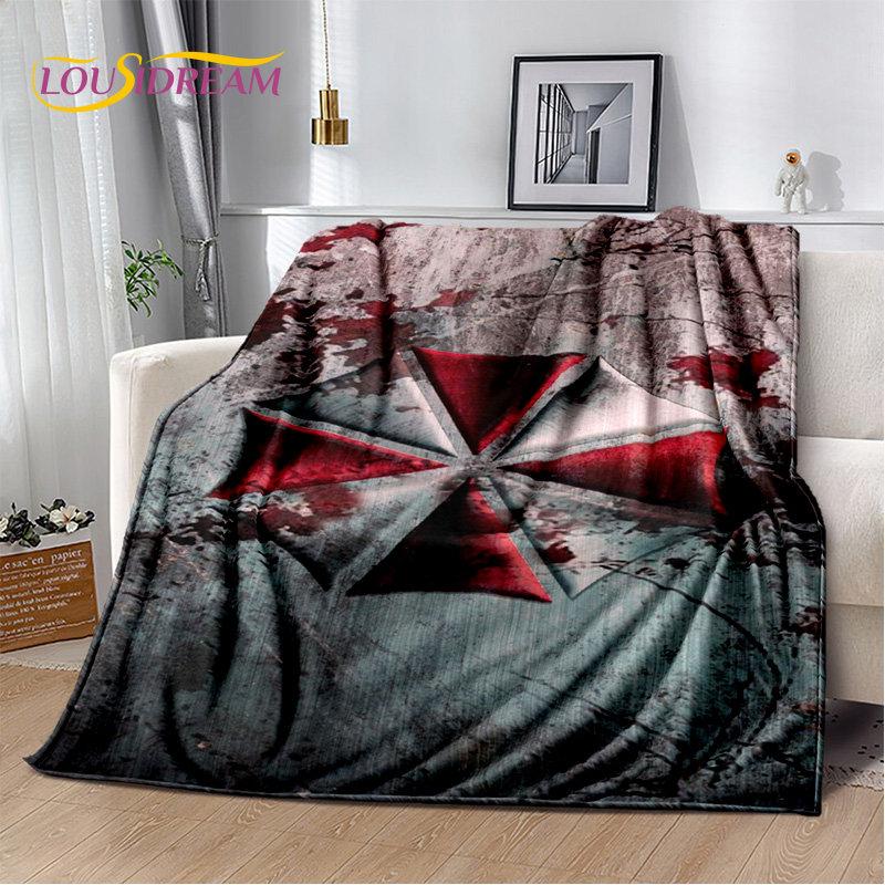 R-Resident Evil Game Gamer Soft Plush Blanket,Flannel Blanket Throw Blanket for Living Room Bedroom Bed Sofa Picnic Office Cover