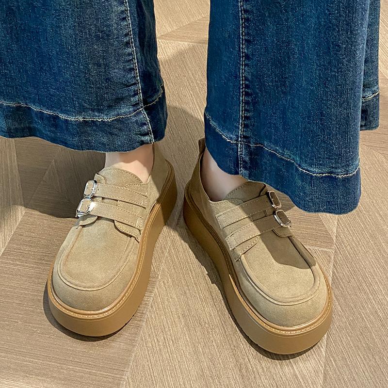 Fashion Platform Women Flats Shoes Autumn Fashion Running Sneaker 2025 Suede Designer Loafers Shoes Woman New Walking Zapatillas Mujer
