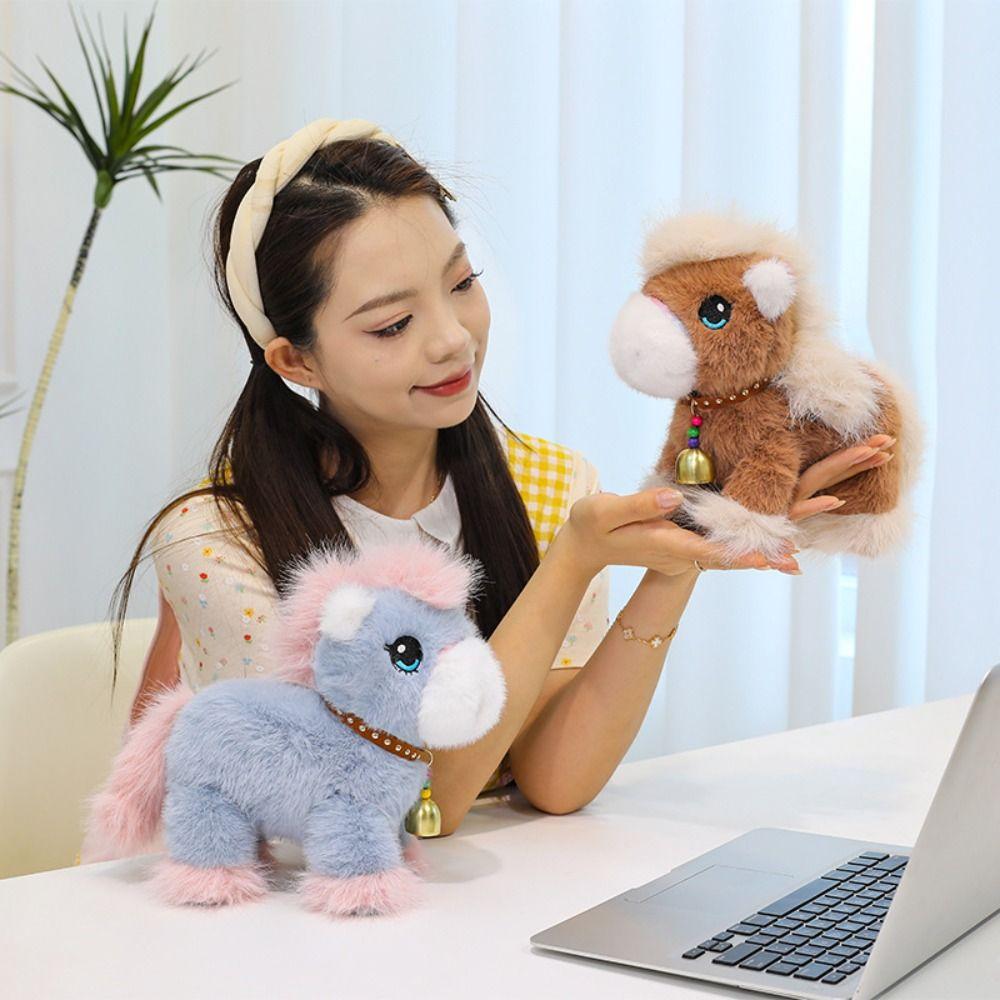 Long Mane Horse Plush Toys Stuffed Tail Horse Stuffed Toy Foal Plush Doll  Children