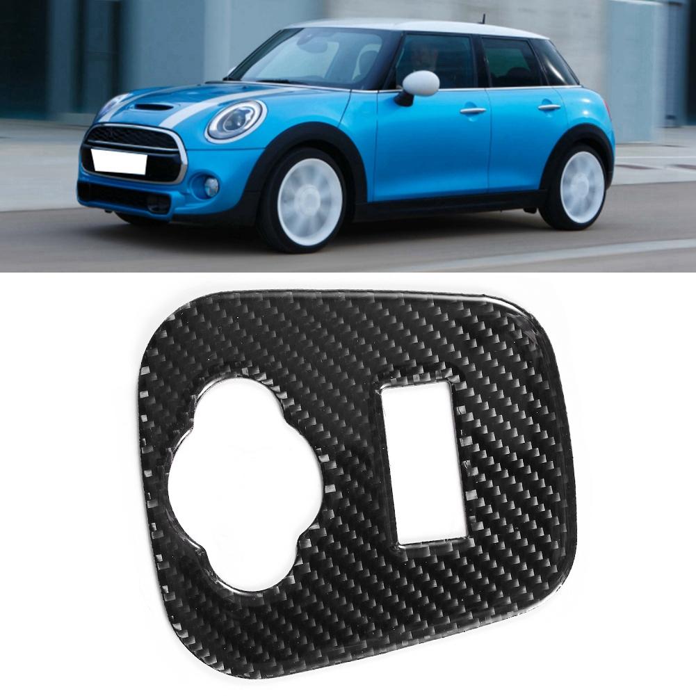 Carbon Fiber Cigarette Lighter Panel Cover Trim Sticker Fit for Mini Cooper F55 F56 F57