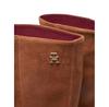 Suede Ankle Boots Tommy Hilfiger On a Medium Cowboy Heel FW0FW08435 Brown