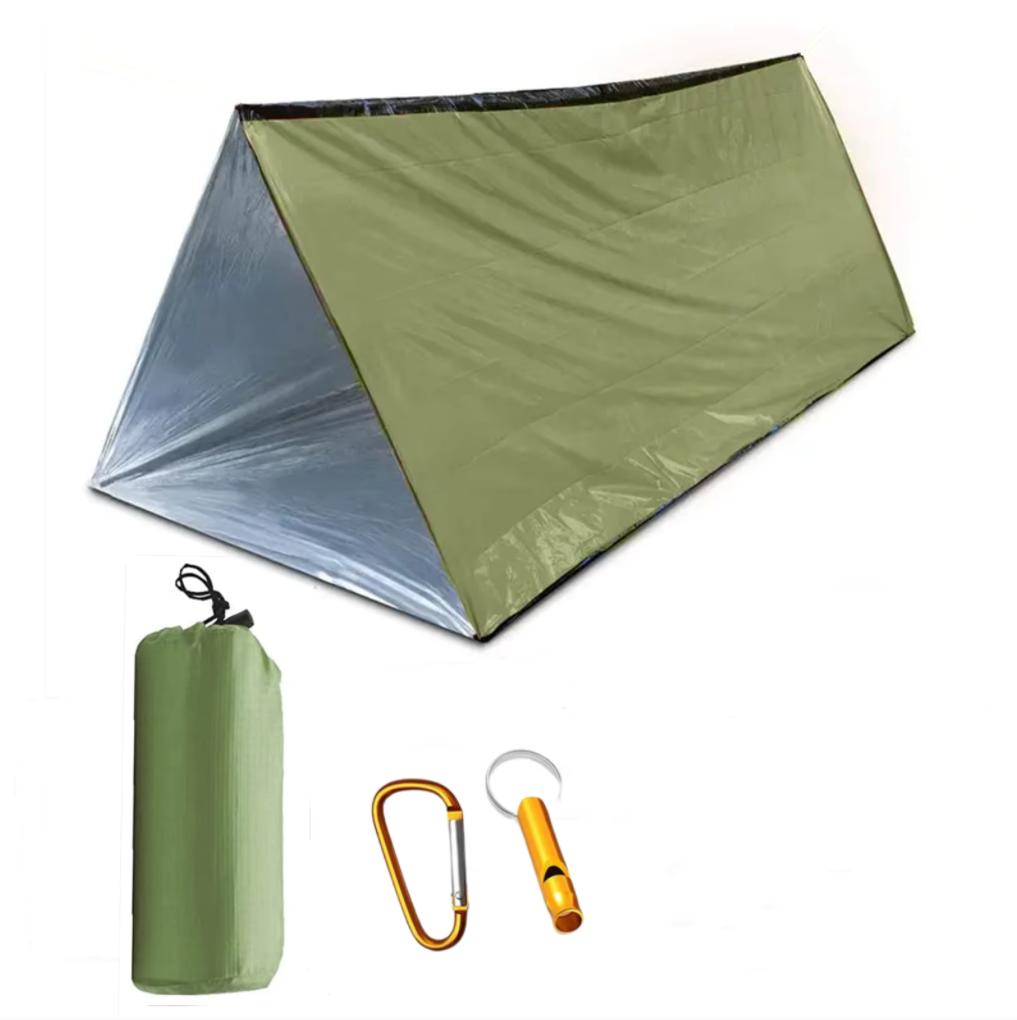 Outdoor PE emergency tent portable warm emergency blanket Thermal blanket lifesaving refuge emergency sleeping bag