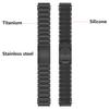 Pulseira de Titânio + Silicone de 22mm Para Suunto Vertical 2 / Run / RACE 2 S / Pulseira Ocean Band Para Suunto 5 9 Peak Pro Pulseira