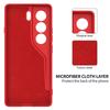 For TECNO Camon 40 Pro 5G Liquid Silicone Case Phone Back Cover with Hand Strap