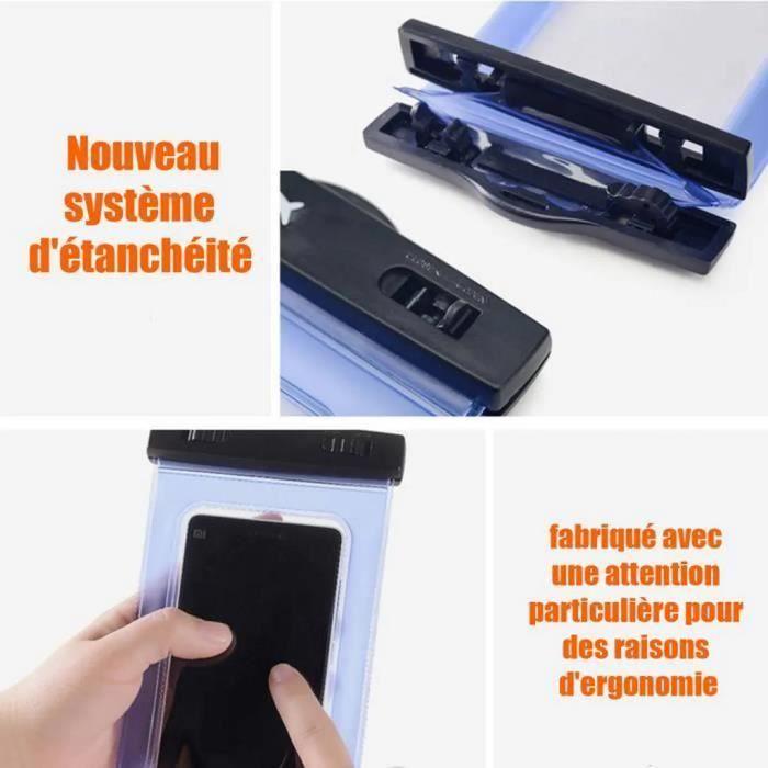 Pochette Etanche pour Téléphone iPhone Xiaomi Redmi Samsung OPPO Huawei Sony - Universelle Noir