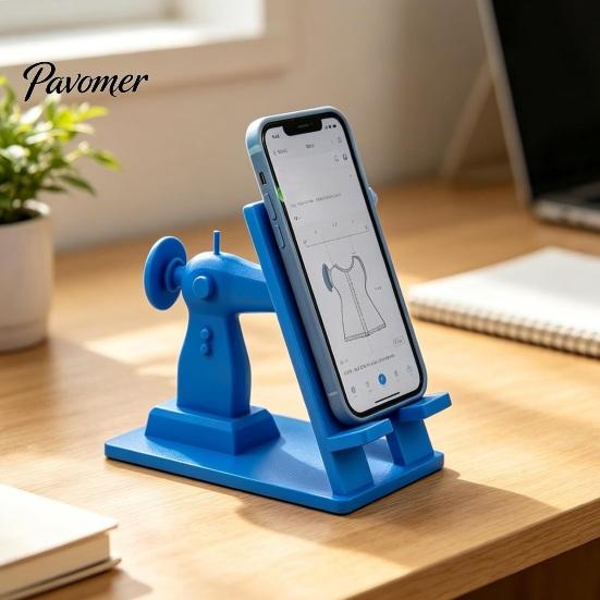 Sewing Room Organization Accessories Machine Phone Stand, Creative Desk Holder for Cell Tablet, Desktop Stand Drawing Notes Hands Free Mount Crafting