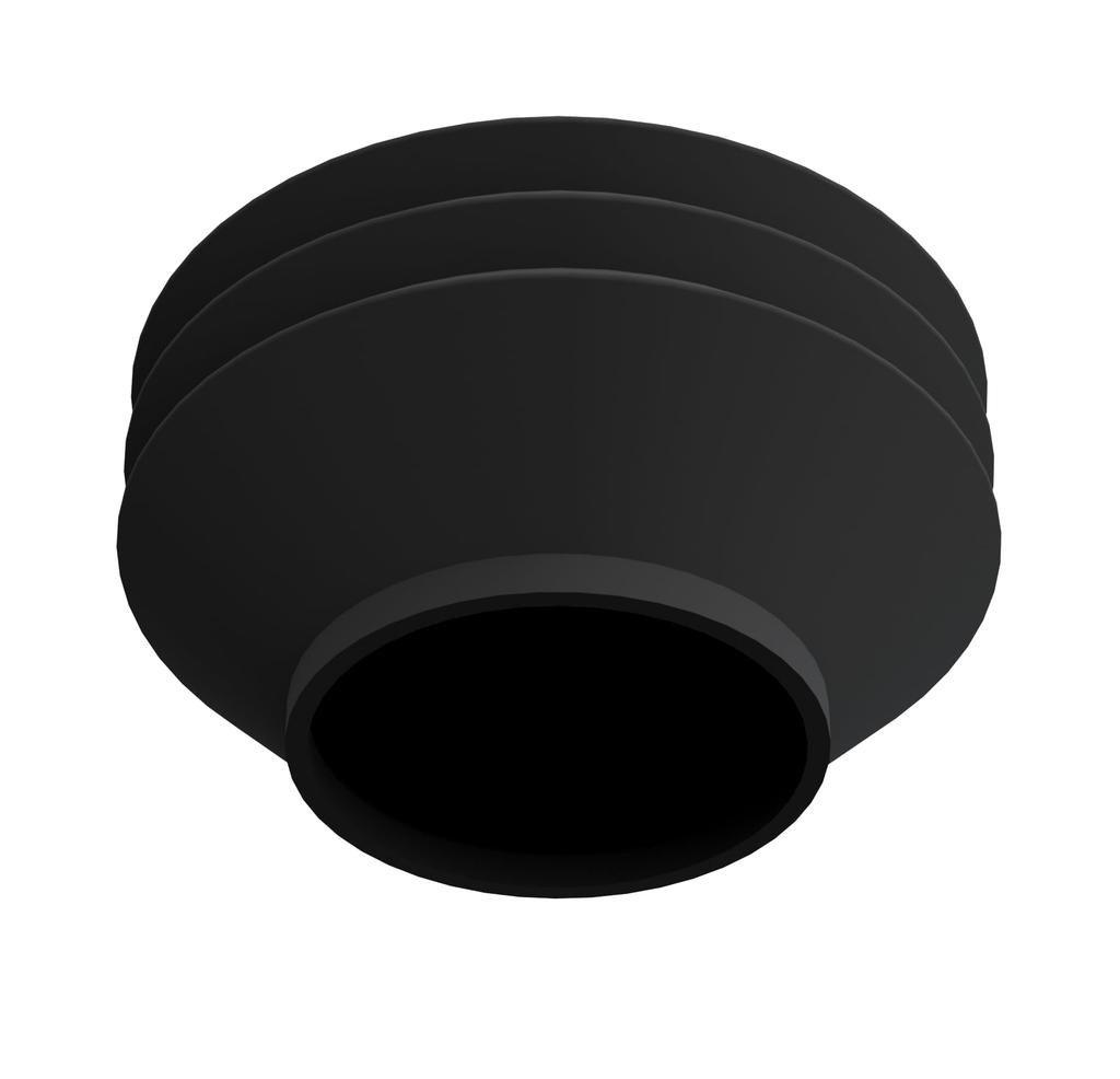 Silicone Retaining Bellow for Niche ZeroDuo Coffee Grinder - Black