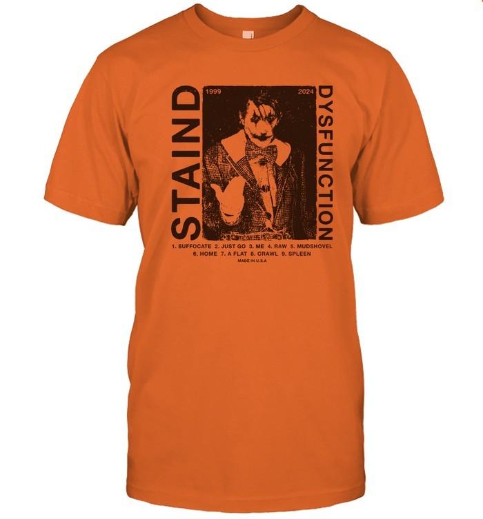 Staind Dysfunction Orange Limited Edition Tour Shirt Unisex T-Shirt XXL