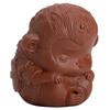 Chinoiserie Gift Ceramics Purple Clay Pottery Monkey King Sun Wukong Monkey Incense Sticks Craft Aromatherapy Tea Pet Desk Decor