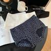 Large Size Ladies Spring and Autumn Small Floral Fresh Cotton Crotch Panties