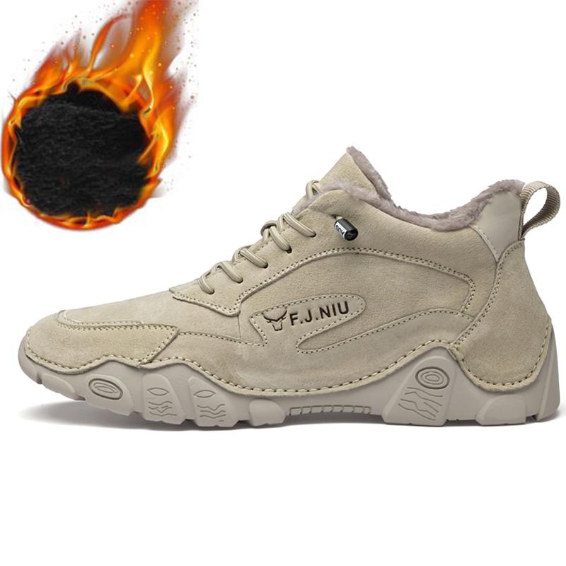 38-46 Herren Rutschfest Abriebfest Mode Lässige Lederschuhe Low Top Lederschuhe Outdoor Herren Winterstiefel