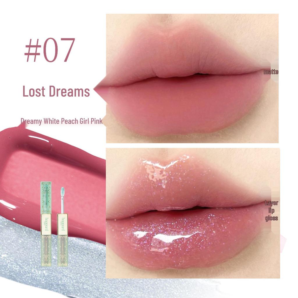 Haggard Black Ash Dual-Ended Lip Glaze & Matte Lipstick Combo - Versatile Nude Lip Gloss & Matte Finish