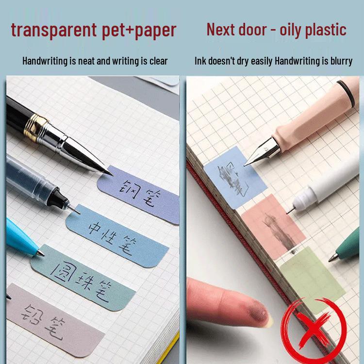 Morandi Fluorescent Sticky Notes: Colored Index Tabs and Bookmark Labels for Students