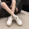 Little white shoes women's shoes 2025 new thick-soled height increase leisure sports niche explosion versatile muffin and single shoes