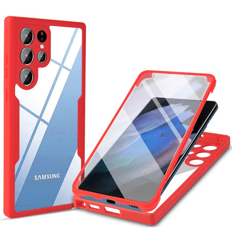 360 Degree Shockproof Phone Case Dual Layer Full Body Cover for Redmi 10C Note 12 10 11 11s Pro+ 5G 4G Samsung Galaxy  A14 A34 A54 A04S A52S A13 A53
