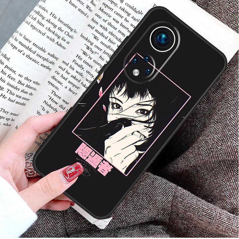 Japanese Anime Aesthetic Case For Honor Magic 8 6 7 Lite Honor 400 200 Pro 50 70 90 X8c X8b X9a X9c X9b X9d Win Cover