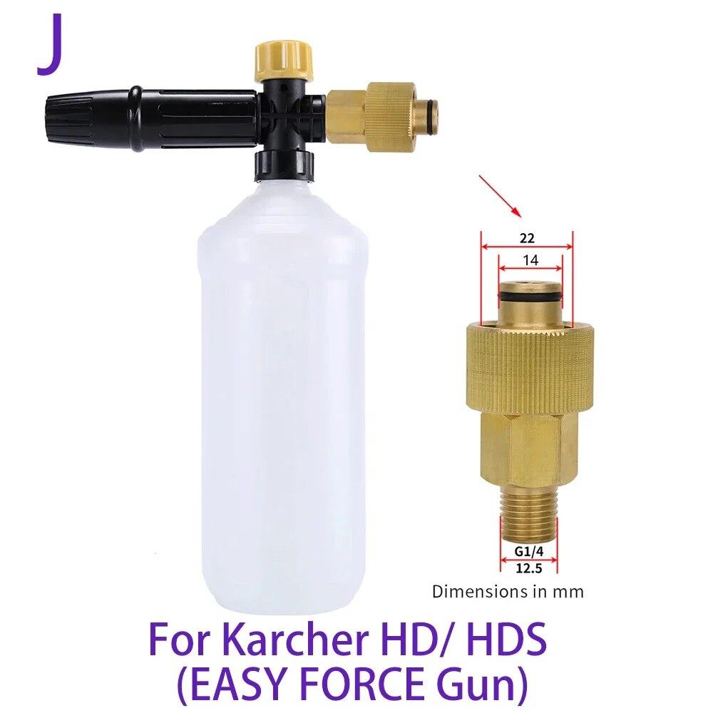 Hochdruckreiniger, einstellbare Schaumkanone, Autowaschanlage, Schneeschaumlanze, Hochdruck-Seifenschäumer, Schaumgenerator, Auto-Schaumreiniger-Spray