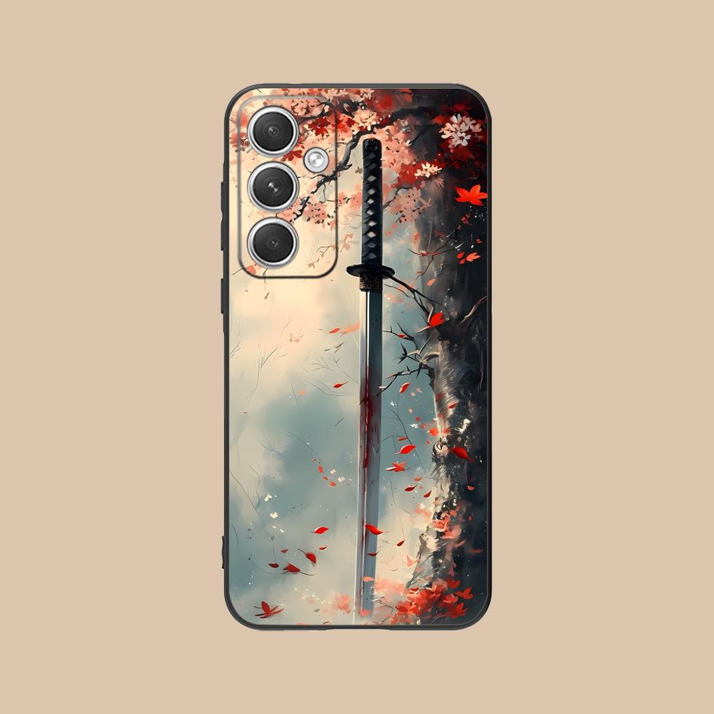 

Katana Samurai Ronin Sakura Phone Case for Samsung Galaxy S26 S25 S24 S23 S22 S21 S20 Note20 Plus FE Ultra Colorful Cover Luxury Galaxy Note20