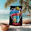 Personalized customized proof beach towel with SuperZings pattern - soft, absorbent,quick-drying,perfect swimming,camping&bathing
