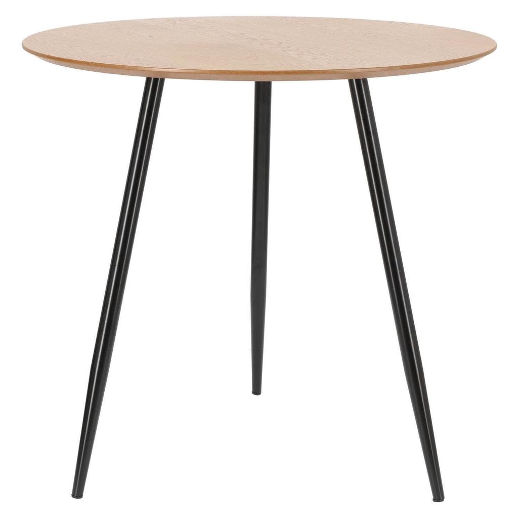 Sottile ROUND TABLE 80cm natural/black loft