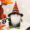 Flauschiger Langhaar-Bart-Gnom Halloween-Gnome Plüsch Handgemachte Dekoration Zwerg Elf Ornamente zur Dekoration Etagere Heimtischdekoration