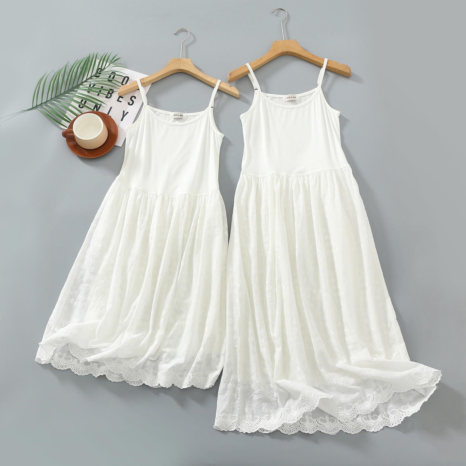 

Embroidered High Waist Summer Fairy Dress with Cotton Lining One Size