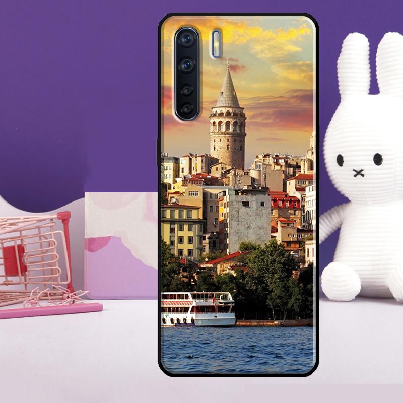 Turkey Istanbul Scenery Building Case For Oppo A5 Pro A15 A17 A57 A77 A18 A38 A58 A78 A98 A94 A74 A54 A40 A60 A80 A16 A76 A96