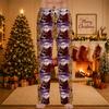 Men's Christmas Print Cozy Pajama Pants Holiday Sleepwear Bottoms for Winter