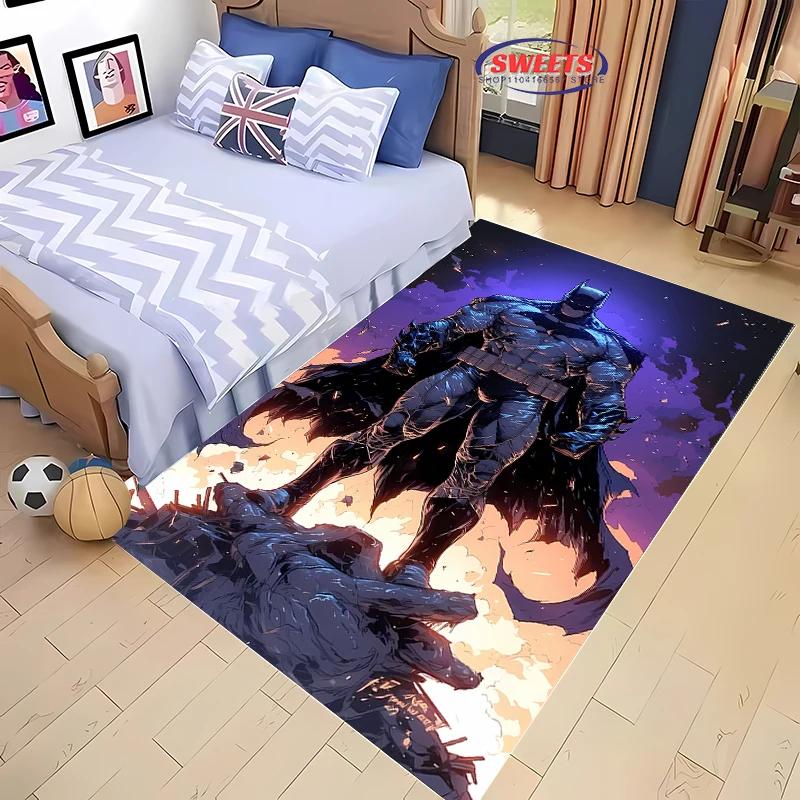 Nový koberec do DC Batman oblasti, volba do obývacího pokoje, ložnice, k pohovce, do kancelářské zóny, dětského pokoje, protiskluzová, pratelná v pračce podložka, dárek