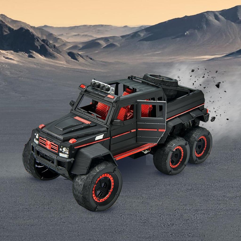 Piececool 3D Puzzle Metal 6 Wheel Drive Model Metallic Nano Puzzle 3D Puzzle Assembly Required No Glue Required 4 Star Difficulty Level Intermediate