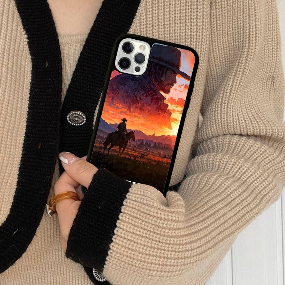 Game Red Dead R-Redemption Phone Case For IPhone 17 16 Pro Max Air 13 12 Mini 14 15 Plus 11 PC+TPU Back Cover