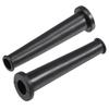 Uxcell Strain Relief Cord Boots Cable Hose Cable Sleeve Rubber 80mm Length Black 2-Pack