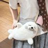 Soft Fluffy Cute Seal Shoulder Bag Lightweight Cartoon Phone Bag Adjustable Straps Fabric Crossbody Bag Women's Accessories