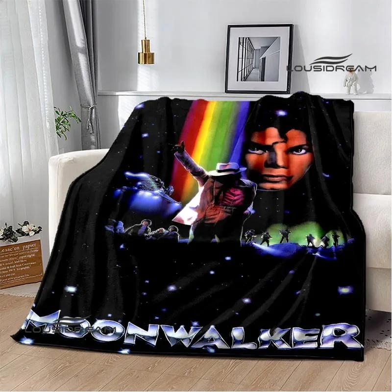Michael Jackson Retro Druck Decken Picknickdecke Flanelldecke Weiche Gemütliche Decke Reise Decken Bettbezüge Geburtstagsgeschenk
