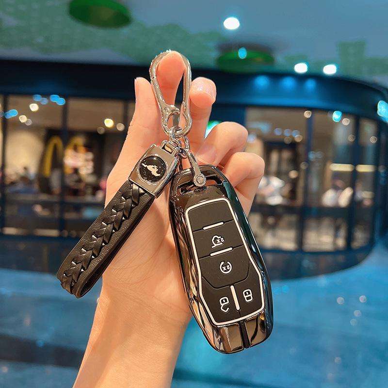 High-End Cobra Metal Key Case for 15-17 Ford Mustang