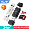 2 In 1 USB 2.0 Type C SD TF Card Reader High Speed Card Reader for PC Laptop Accessories Smart Memory Cardreader SD Card Adapter 3