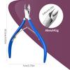 D501 Stainless Steel Cuticle Nipper & Hangnail Remover Set - Gray Manicure Tool
