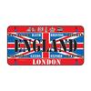 National Flag Metal Tin Sign Vintage Poster France Spain USA License Plate for Bar Home Restaurant Wall Decor 15x30cm