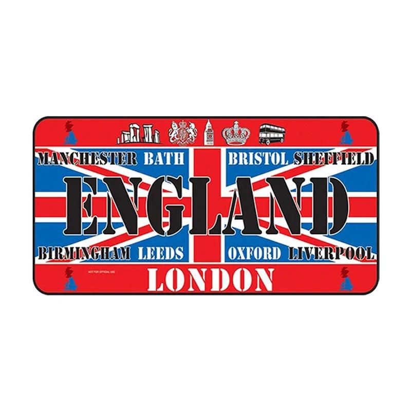National Flag Metal Tin Sign Vintage Poster France Spain USA License Plate for Bar Home Restaurant Wall Decor 15x30cm